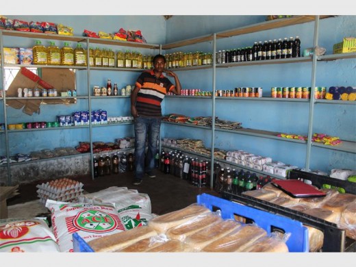 Ethiopian shop owner Makoro Malasa returned to Angelo on Tuesday, to reopen his shop, but discovered that his stock and equipment worth more than R25 000 had been stolen.