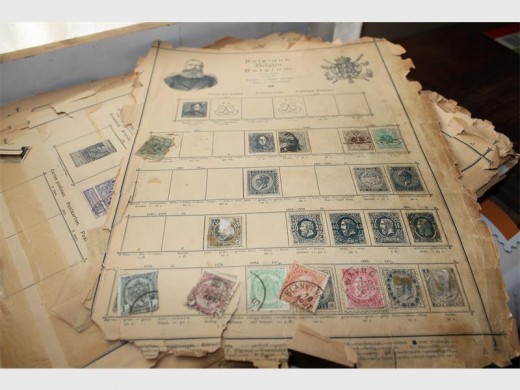 Belgian postage stamps.