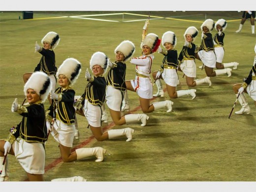 St Dominic’s senior majorettes.