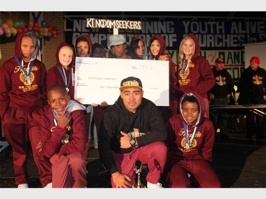 Seen here are the third-place winners (Kingdom Seekers) who walked way with R1 000.