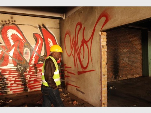 Vagrants have been using this abandoned building as a 'home' for a couple of years. 
