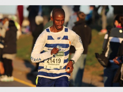 Oudamane Andries Metswamere at Camperdown. He earned a Bill Rowan medal finish of 07:44:26. Photographer: Logan Green.