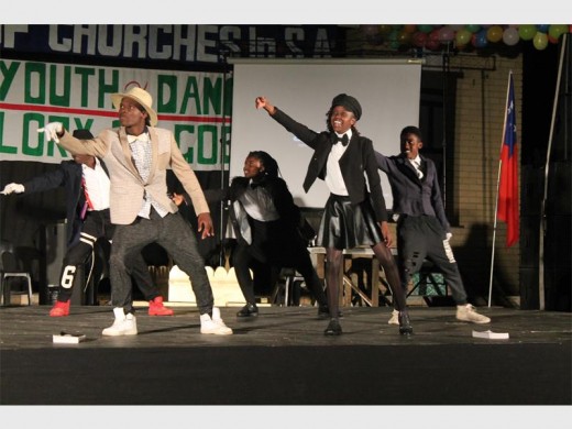 Seen here are the Little Saints performing for the crowd who attended the Youth Alive dance competition .
