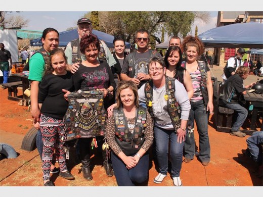 Some of the bikers who came out to support the fund-raiser.