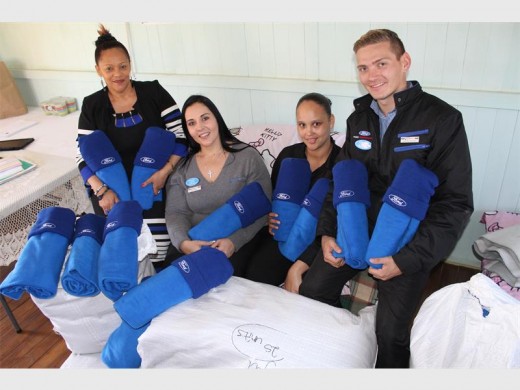 Seen at the Reiger Park-based Green Door sanctuary are (from left): Angie Reiners (Green Door ambassador), Consolidated Motors' Cindy Williams, Megan Jansen and Jason Niewenhuizen.