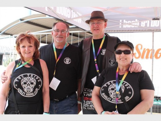 These Tribe members monitored the gate at the festival. Seen here are, back (from left): Pieter Ferreira and Richard Hudson. Front: Anita Ferreira and Lyn Clench.