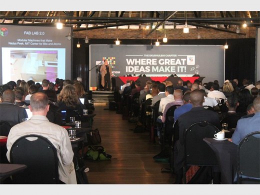 The SA Innovation Summit, hosted by the Ekurhuleni Metro, kicked off from Wednesday, September 21 to 24, at the Birchwood Hotel and OR Tambo Conference Centre. On stage is Sherry Lassiter, head of Fablab Foundation, discussing the digital fabrication, what the Fab Foundation is doing and how the networks are growing.