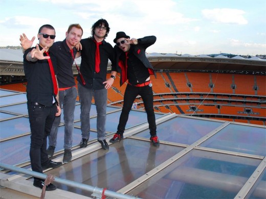 His most exciting shoot was with the Parlotones.