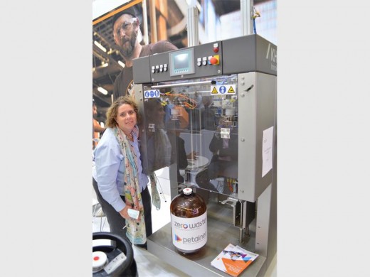 Wendy at the trade show.