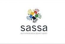 White background with the Sassa logo of rainbow coloured hands