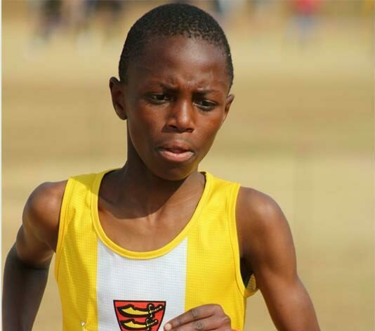 He won the U14 boys’ 4km race in 13:22.