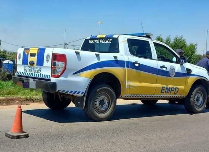 Image of an EMPD branded bakkie