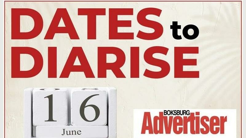 The What’s On is for schools, sports clubs, social clubs, NPOs, churches and small businesses. Entries are at the editor’s discretion. Email your event details to Tayla Smit at taylas@caxton.co.za