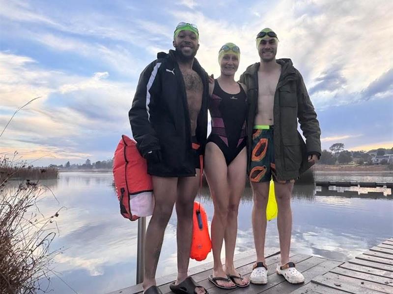 40 swimmers took part in the event.