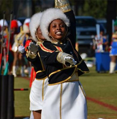 The school's majorette teams showcased exceptional skill, creativity, and teamwork.