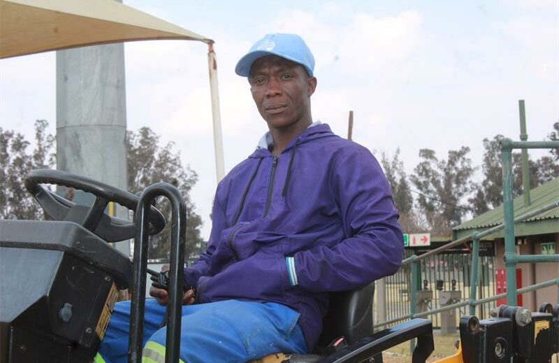 He's been a groundskeeper for almost 17 years.