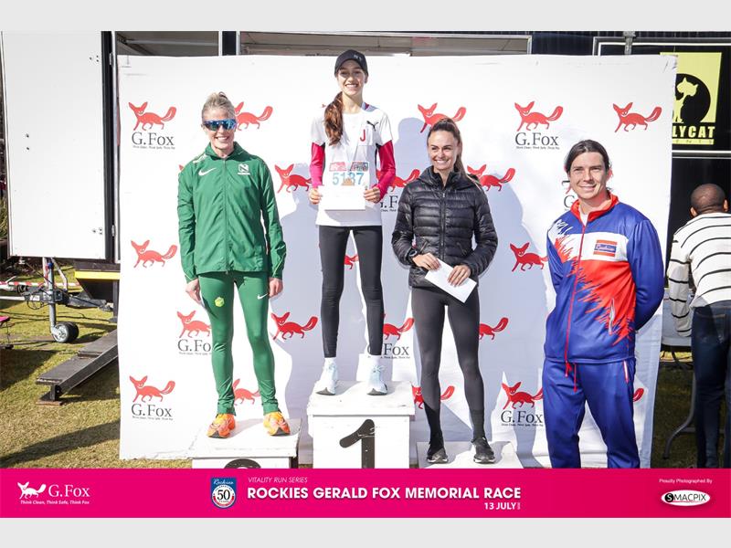 She finished second in the women's 10km.