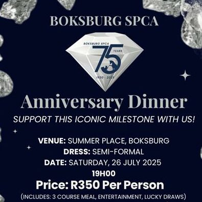 Get ready for a fun-filled night- all in support of the Boksburg SPCA.