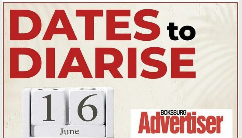The What's On is for schools, sports clubs, social clubs, NPOs, churches and small businesses. Entries are at the editor's discretion. Email your event details to Tayla Smit at taylas@caxton.co.za July 10 • Round Table Boksburg 17 meets, 32 Lancaster Road, 18:30 for 19:00. Richard: 072 564 9958. • Suiderland Volkspelelaer meet, Gereformeerde Kerk Boksburg