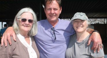 Spotted at the air show are Una and Anton Botha with Ilana Miller from Pretoria.