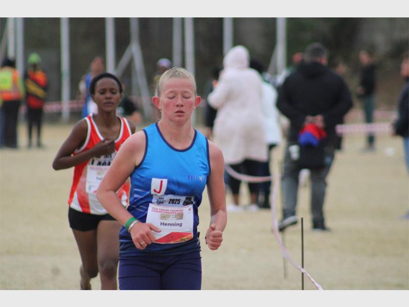 She also qualified for the ASA cross-country championships in Middelburg, next month.