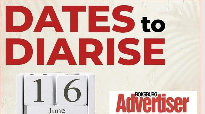 The What’s On is for schools, sports clubs, social clubs, NPOs, churches and small businesses. Entries are at the editor’s discretion. Email your event details to Tayla Smit at taylas@caxton.co.za