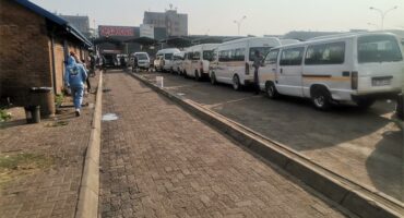 Dozens of mini-bus taxis were seen grounded at the Boksburg Taxi Rank, leaving thousands of commuters stranded.