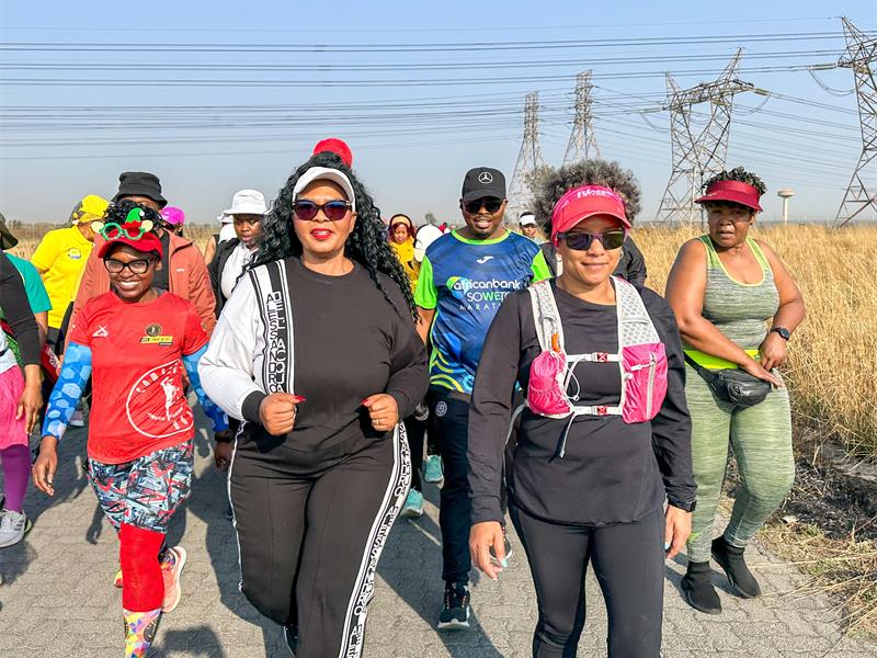 MEC for Health and Wellness, Ms Nomantu Nkomo-Ralehoko, led the first Ekurhuleni District Employee Wellness Day at Boksburg Prison, promoting staff health, fitness, and well-being through a 5km walk and a variety of wellness activities.