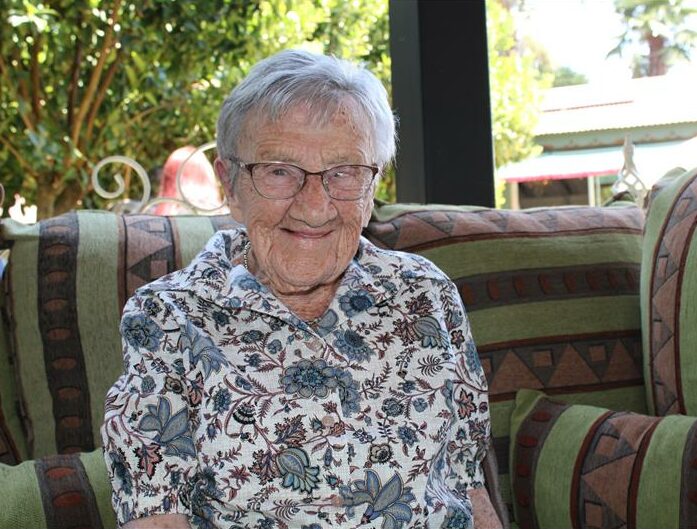 Photos taken of Daphne Lawrance during her 100th birthday celebrations, at Summer Place, Boksburg.