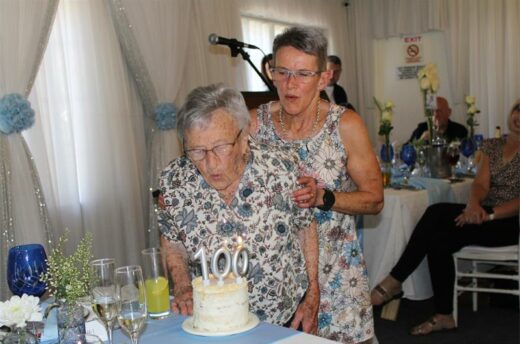 Photos taken of Daphne Lawrance during her 100th birthday celebrations, at Summer Place, Boksburg.