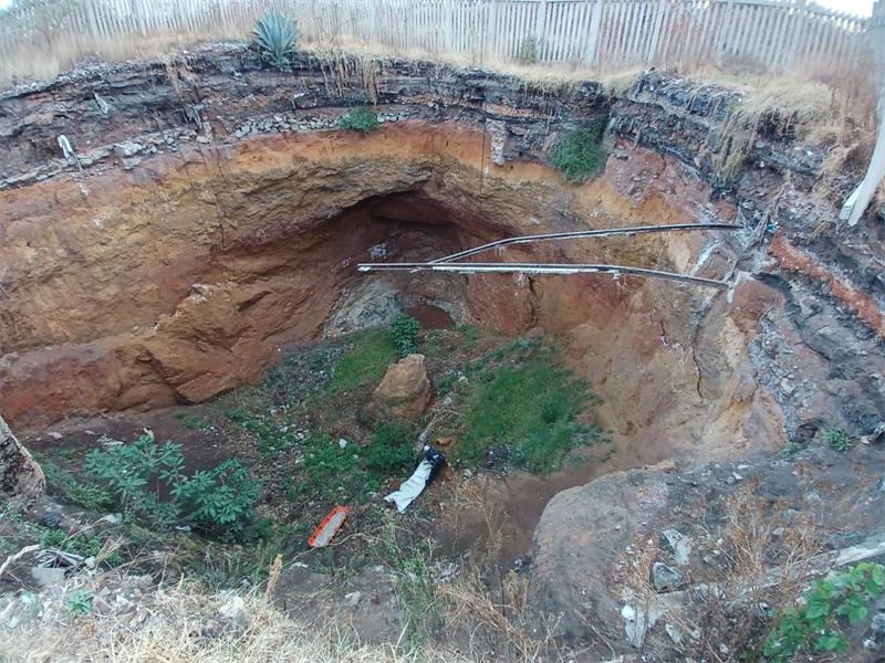 A man's body was found in a gaping hole in the Jerusalem informal settlement, near Witfield, on September 30.