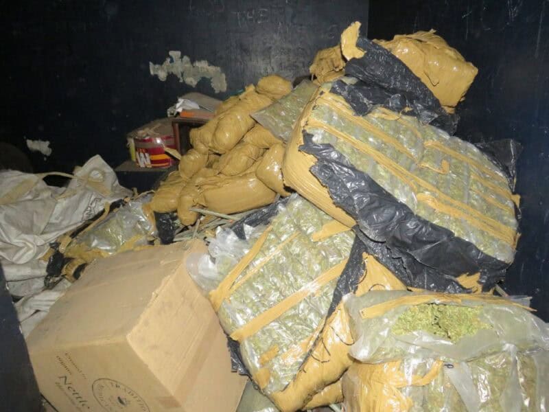 A man has been arrested after police discovered large quantities of dagga in Boksburg North.