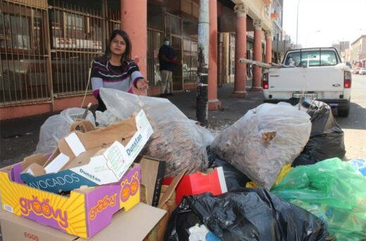 A resident arrived at her property in the Boksburg CBD to find this pile of rubbish dumped on their doorstep. A resident arrived at her property in the Boksburg CBD to find this pile of rubbish dumped on their doorstep.