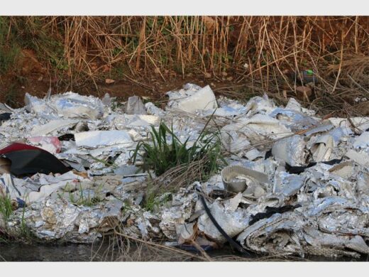 Mountain of Illegally dumped waste