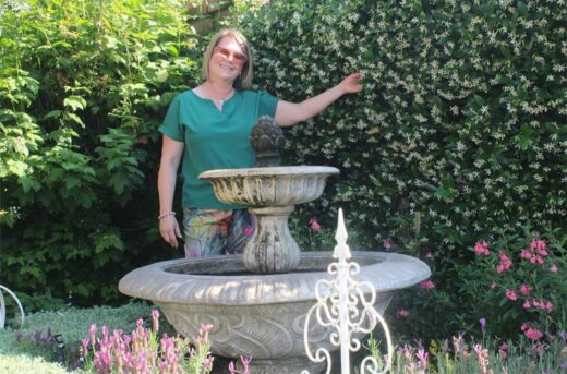 Marisa McDonald at her beautiful garden Marisa McDonald at her beautiful garden