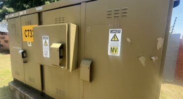 electricity supply box next to a road