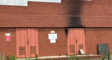 An electricity substation