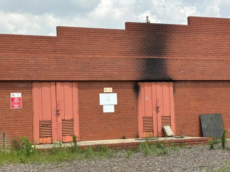 An electricity substation