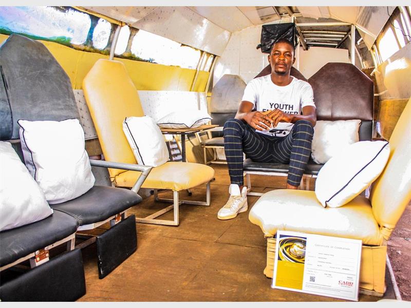 Self-taught aviation inventor Zephanias Sithole is inviting the public to view his full-scale jet prototype, the Fly Pootezeff Aerospace ZX, in an exhibition outside his home on November 27 and 28.