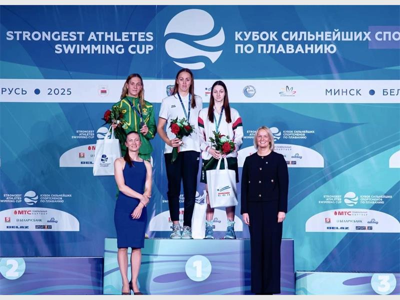 The Farrarmere Primary alumnus grabbed a silver in the 800m race, touching the wall in a lifetime best of 08:54.03.