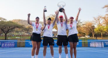 A group of tennis players.