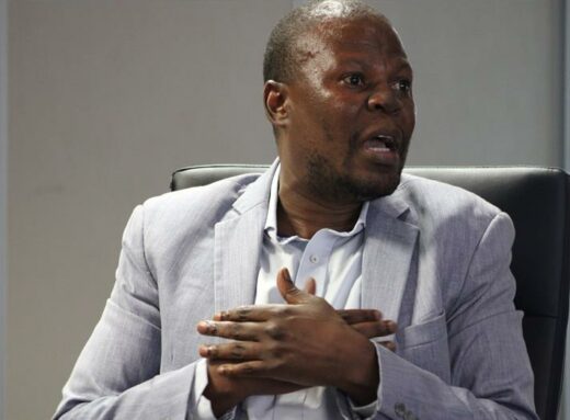 Moloko Monyepao in one of the metro's offices addressing the media.