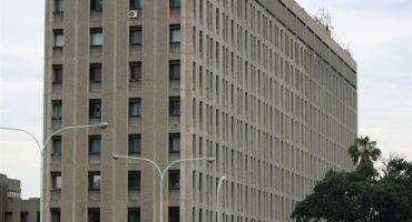 A multi-storey office building.