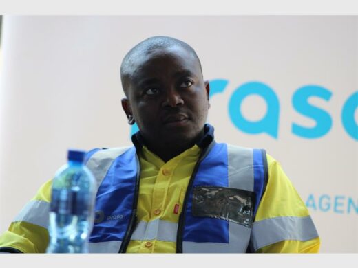 MMC for Roads and Transport Planning, Andile Mngwevu, wearing reflective vest and jacket