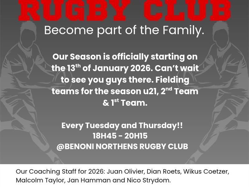 For more info, WhatsApp Juan Olivier on 073 913 2897 or Dian Roets on 072 084 3270.
