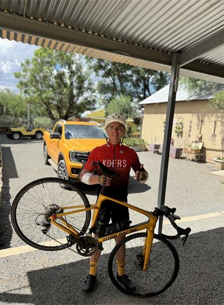 After cycling hundreds of kilometres each day, Tyrone Flanagan finished his ambitious nine-day challenge, inspiring the community and raising funds for the Mercy Haven Ubuntu House.