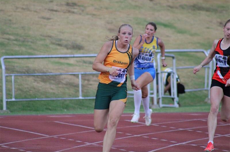 She has a personal best of 11.82 seconds in the 100m and 23.76 in the 200m.