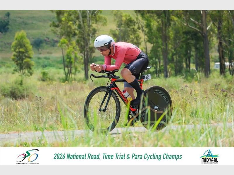 A week later, he clocked 03:09:43 for fifth place in his category at the Ride for Sight at Boksburg City Stadium.