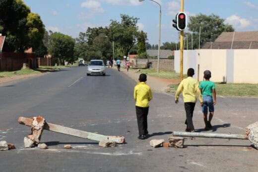 Protesters blockade roads