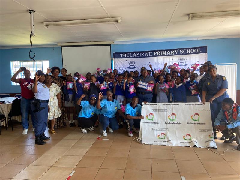 Dawn Park SAPS inspires 150 learners with a powerful talk on self-love, respect, and staying safe at school.